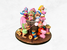 Load image into Gallery viewer, Busy Mice Party Decorations, Mice in a Basket, Silly Home Decor
