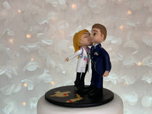 Load image into Gallery viewer, US Air Force and Doctor Wedding Cake Topper Figurine