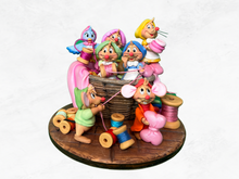 Load image into Gallery viewer, Busy Mice Party Decorations, Mice in a Basket, Silly Home Decor
