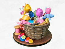 Load image into Gallery viewer, Busy Mice Party Decorations, Mice in a Basket, Silly Home Decor
