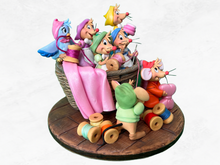 Load image into Gallery viewer, Busy Mice Party Decorations, Mice in a Basket, Silly Home Decor
