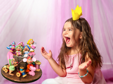 Load image into Gallery viewer, Busy Mice Party Decorations, Mice in a Basket, Silly Home Decor
