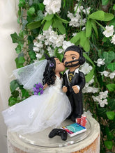 Load image into Gallery viewer, Gamer Wedding Cake Topper Figurine
