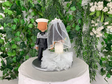 Load image into Gallery viewer, US Navy Wedding Cake Topper Figurine
