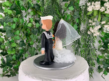 Load image into Gallery viewer, US Navy Wedding Cake Topper Figurine
