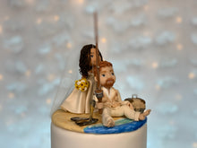 Load image into Gallery viewer, Gone Fish'n Wedding Cake Topper Figurine

