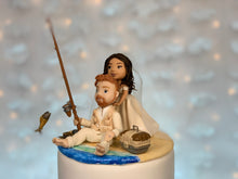 Load image into Gallery viewer, Gone Fish'n Wedding Cake Topper Figurine
